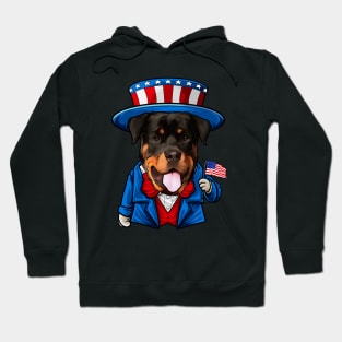 Fourth of July Rottweiler Hoodie